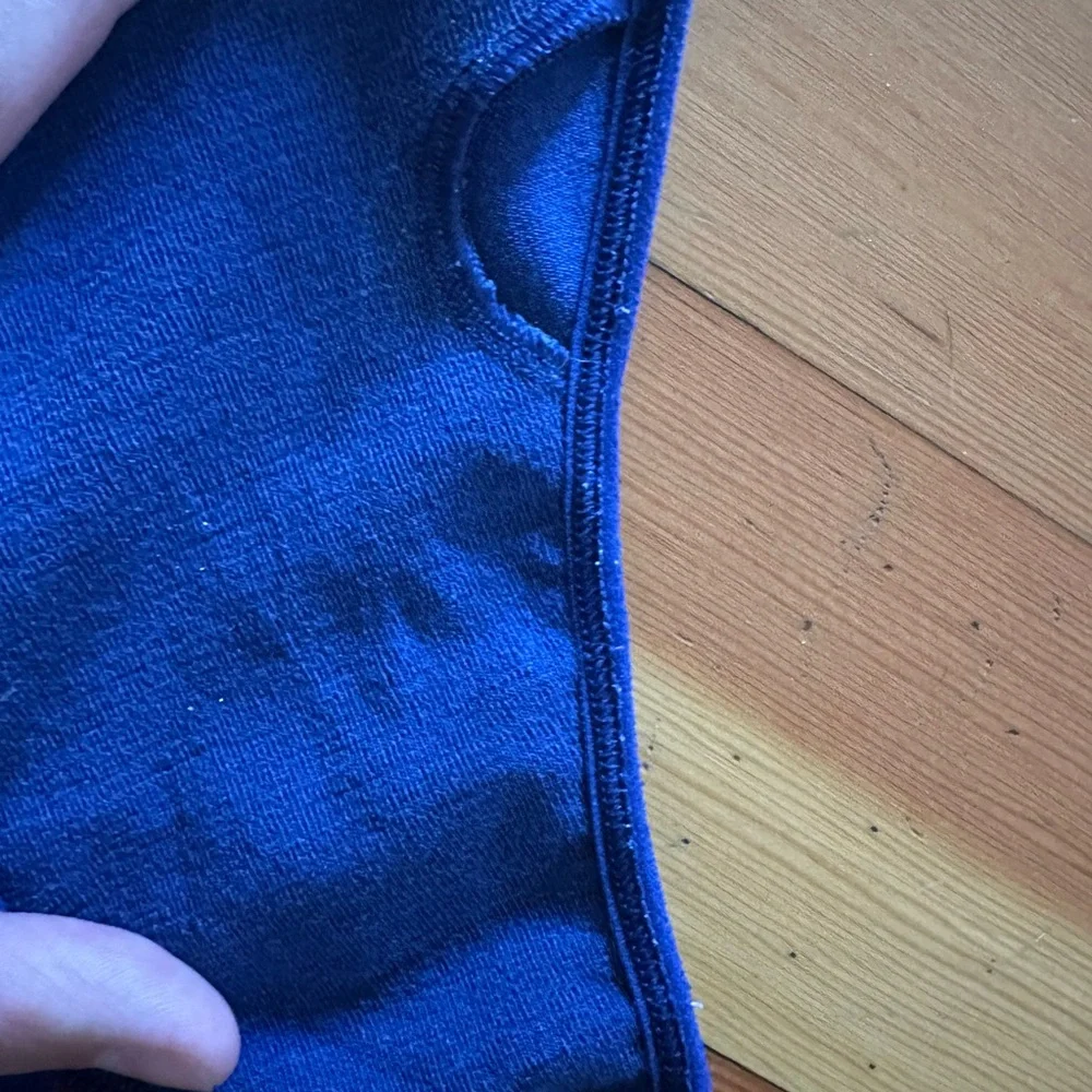 Branwyn Blue and Gray Racerback Bra - Picture 2 of 5